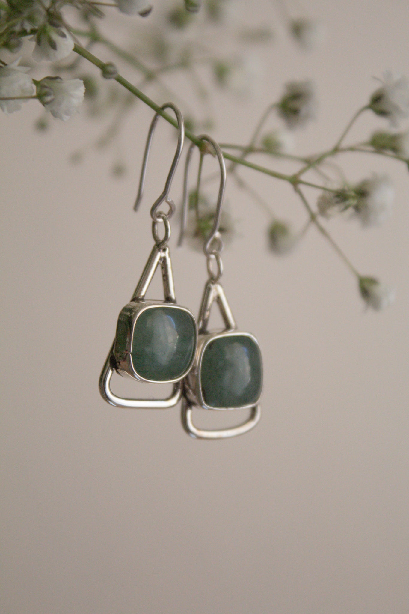 Jade Drop Earrings