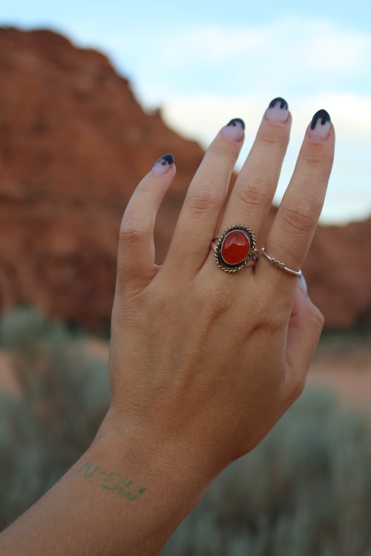 Carnelian Ring Size 8