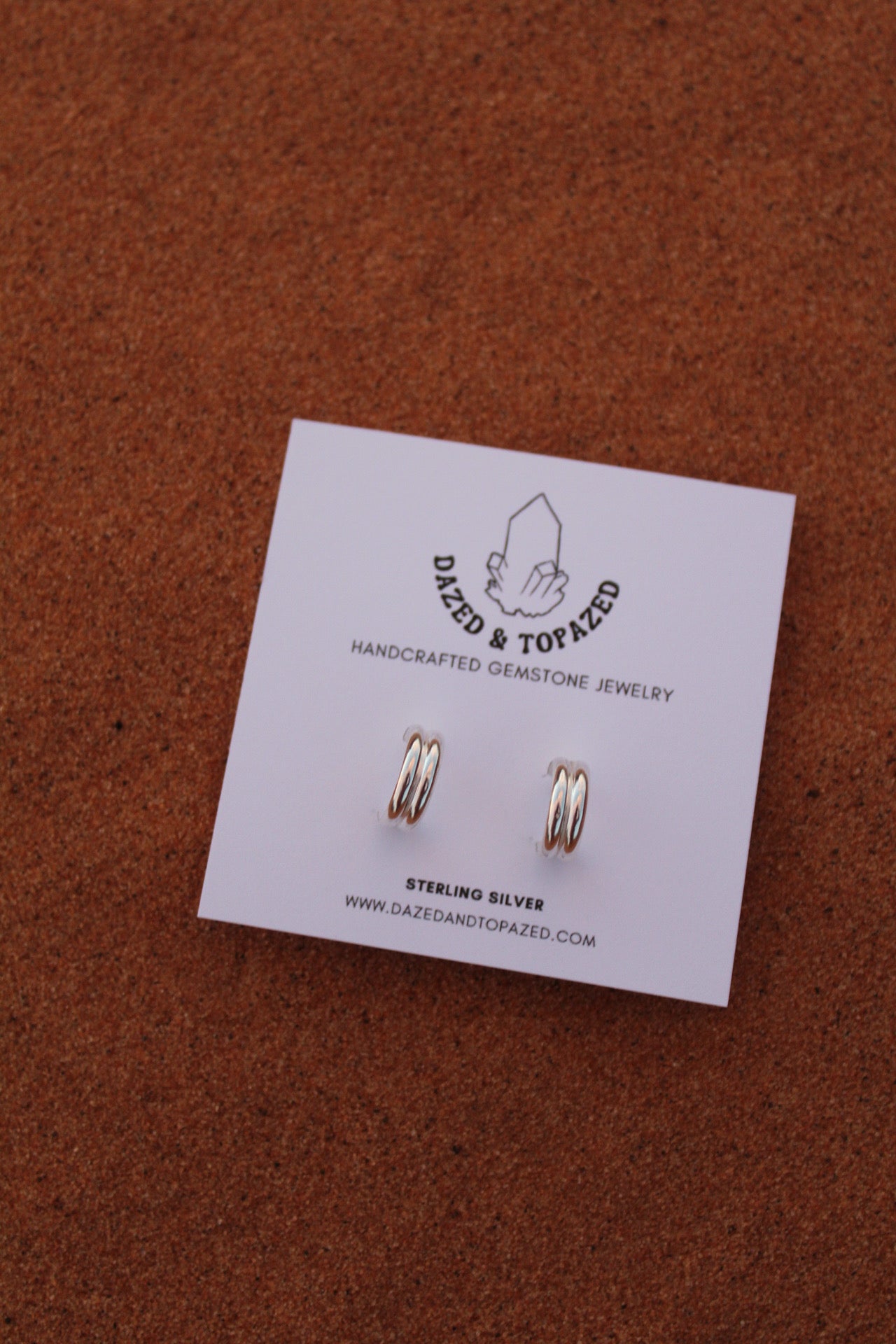 Double Band Huggie Hoop Earrings