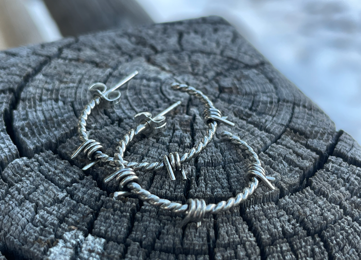 Barbed Wire Hoops