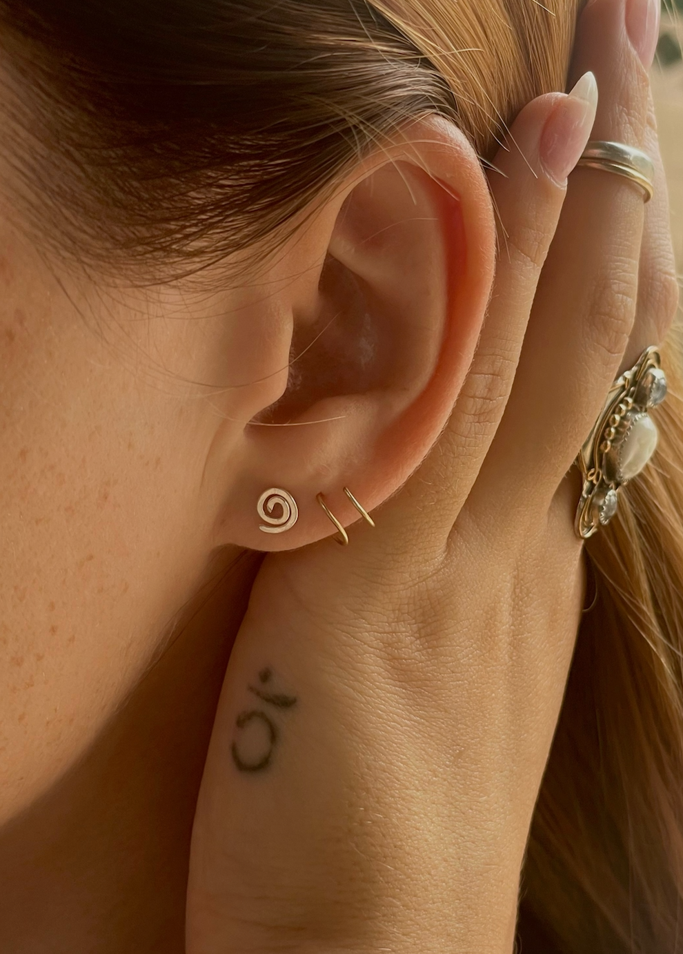 Micro Twist Hoop Earrings
