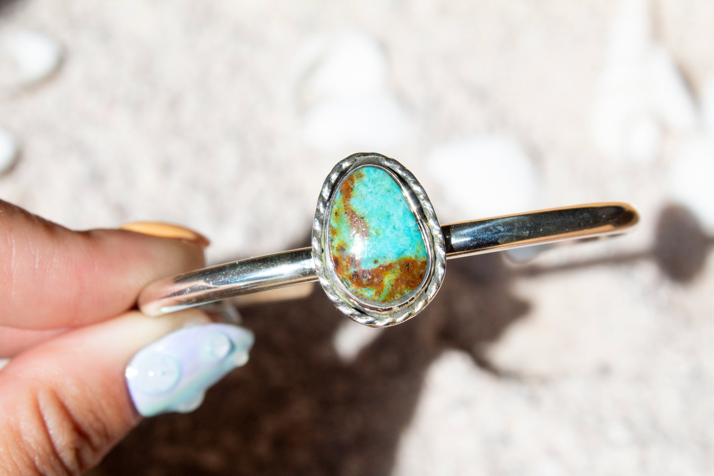 Coastal Kingman Turquoise Cuff Bracelet