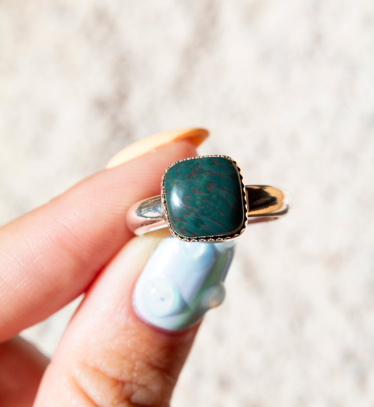 Ocean Jasper Statement Rings