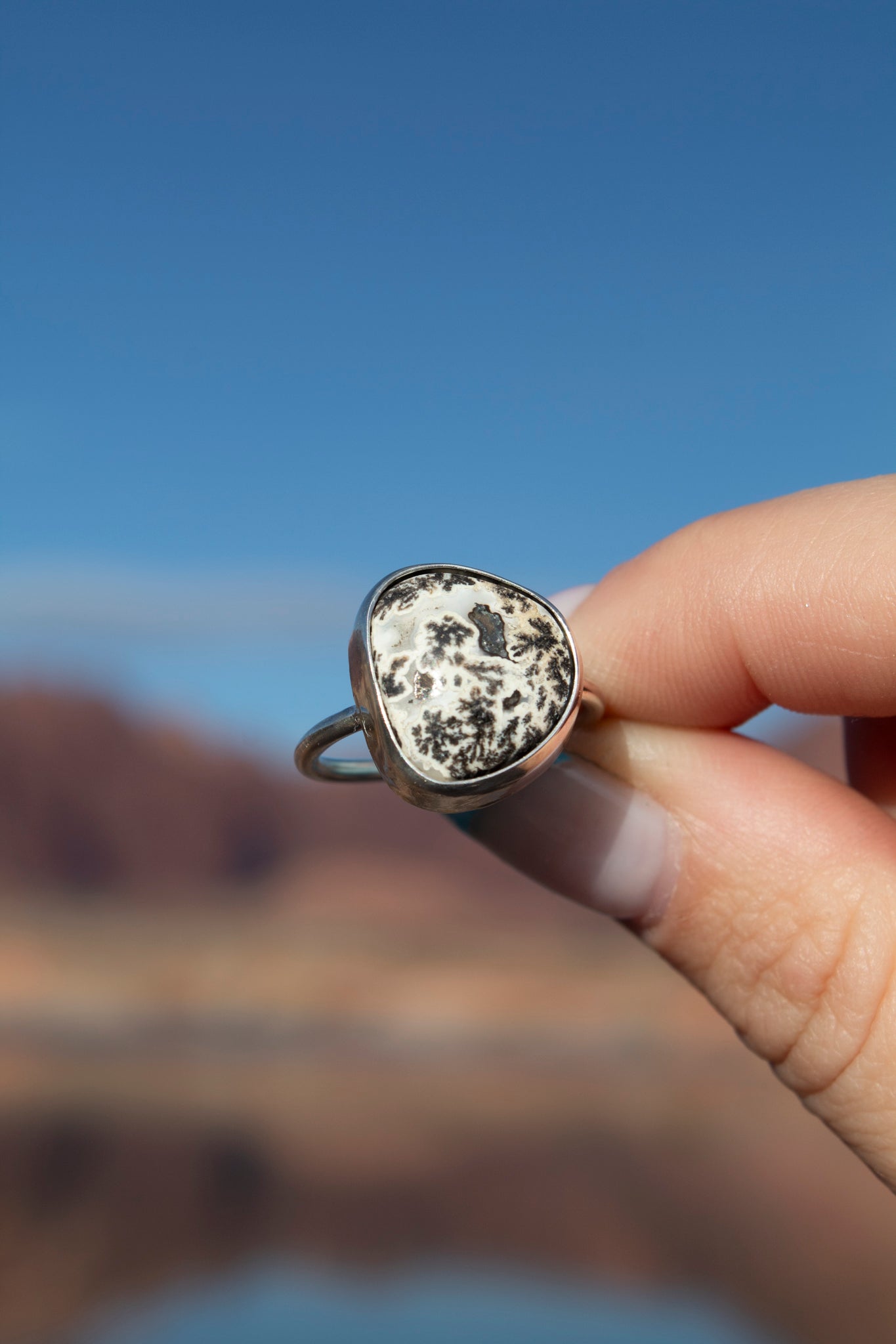 Dendrite Agate Ring Size 6.5