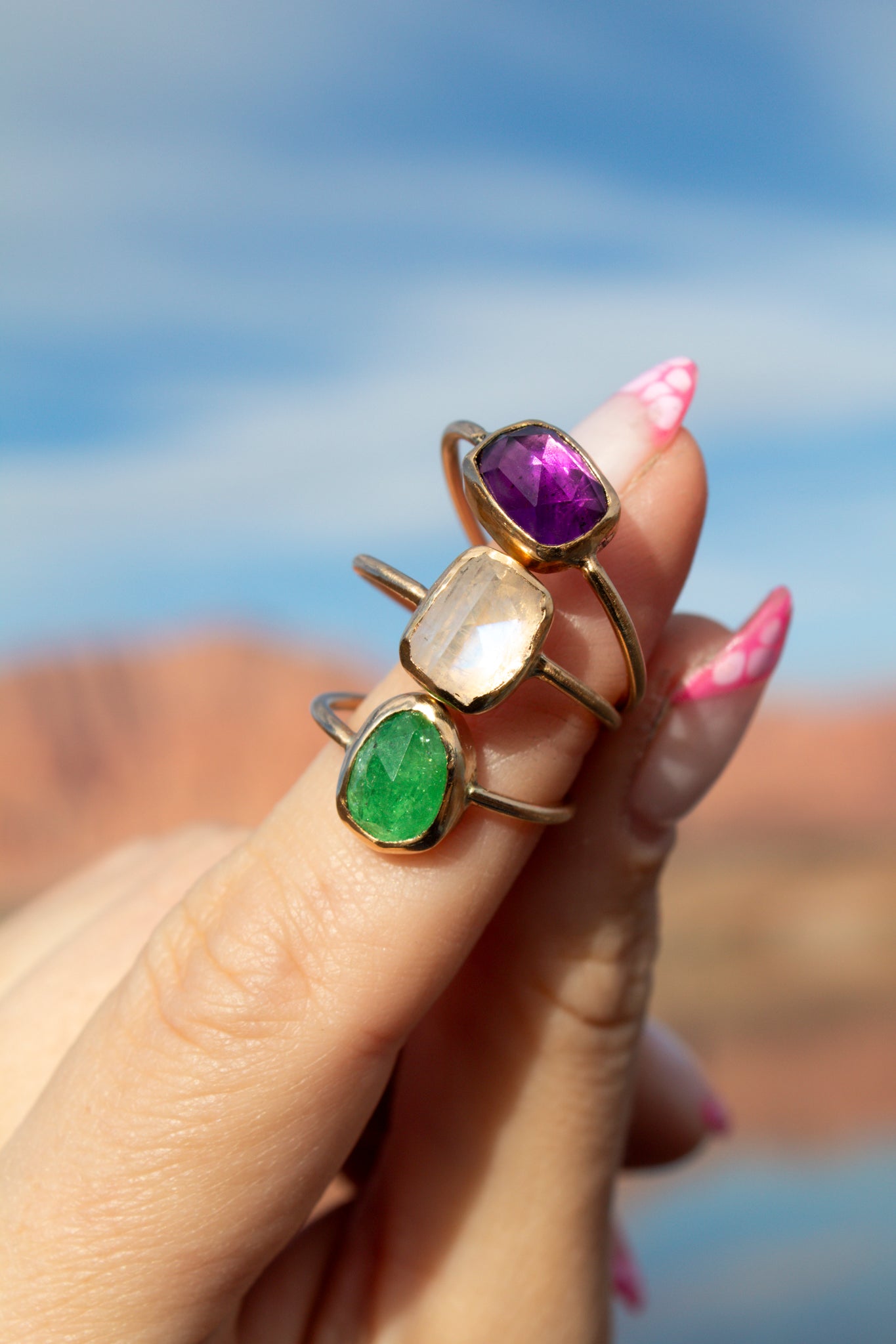 Amethyst Gold Filled Ring Size 9