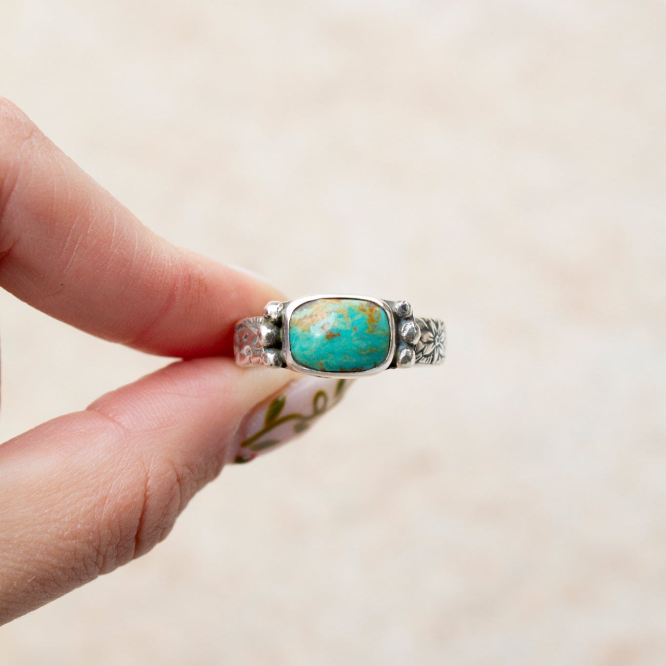 Kingman Turquoise Ring Size 10