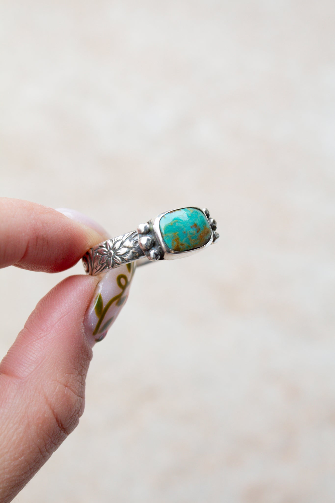 Kingman Turquoise Ring Size 10