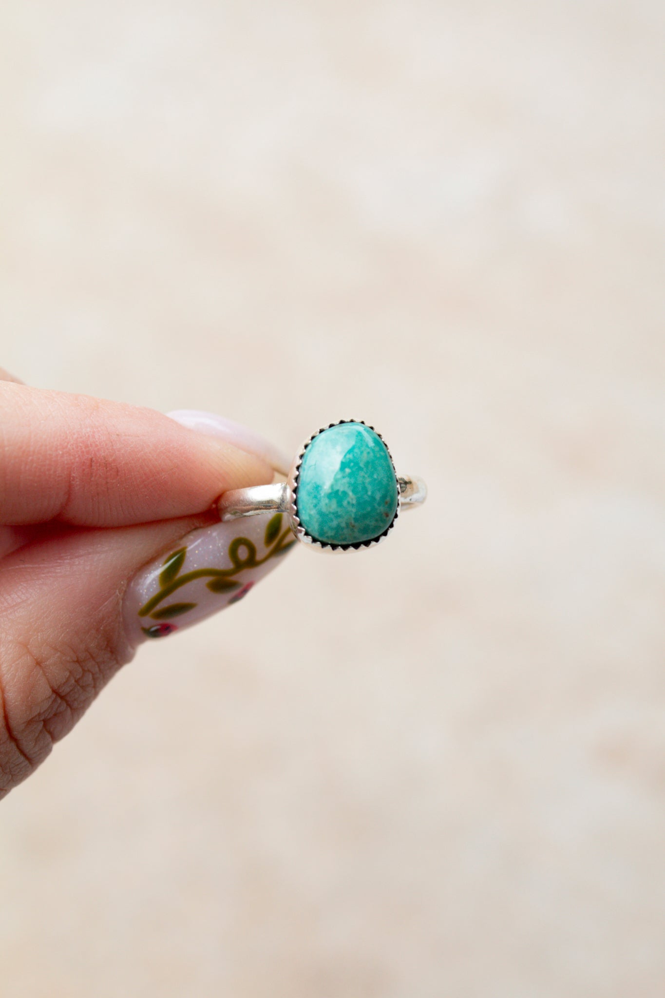 Kingman Turquoise Ring Size 6.5