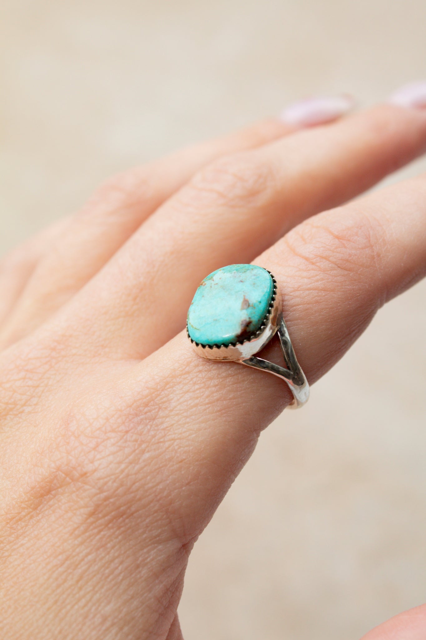 Kingman Turquoise Ring Size 7.5