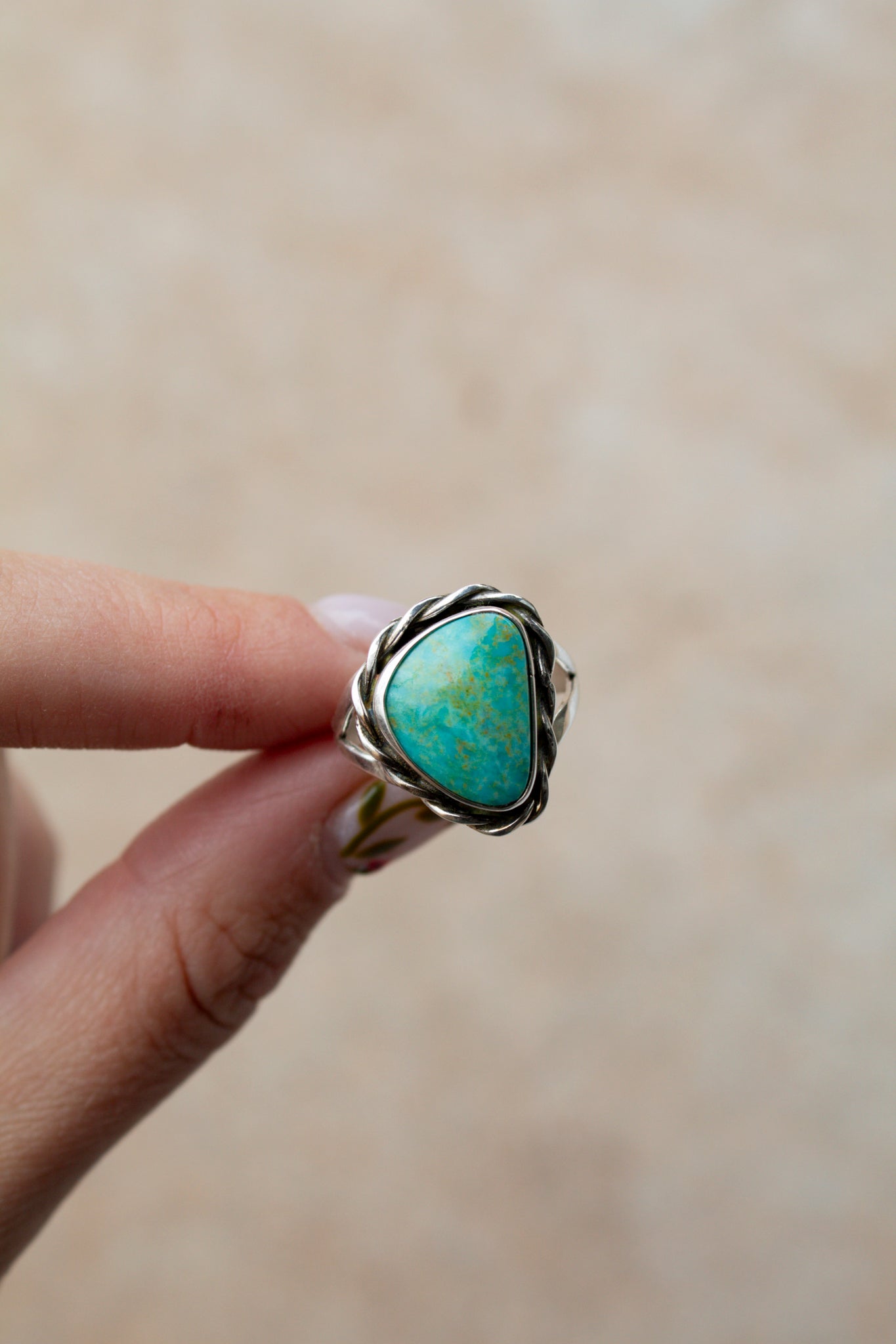 Kingman Turquoise Ring Size 6.5