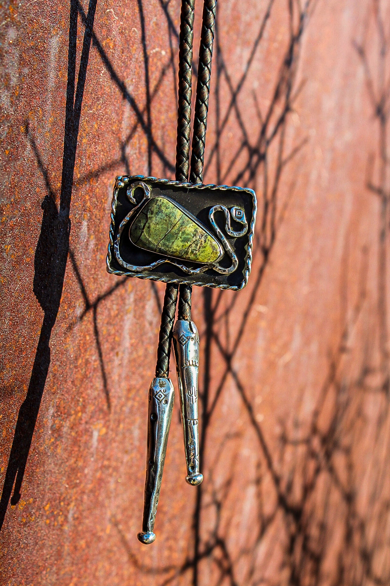 Cactus Coil Serpentine Bolo Tie