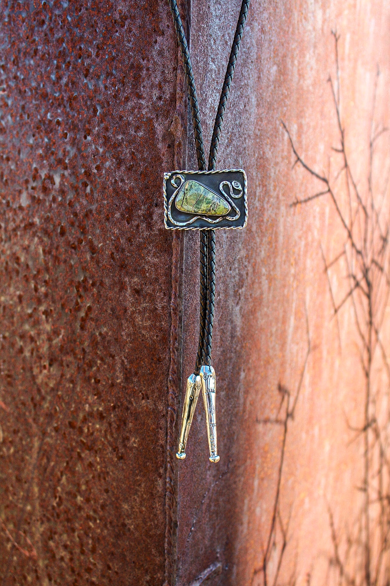 Cactus Coil Serpentine Bolo Tie