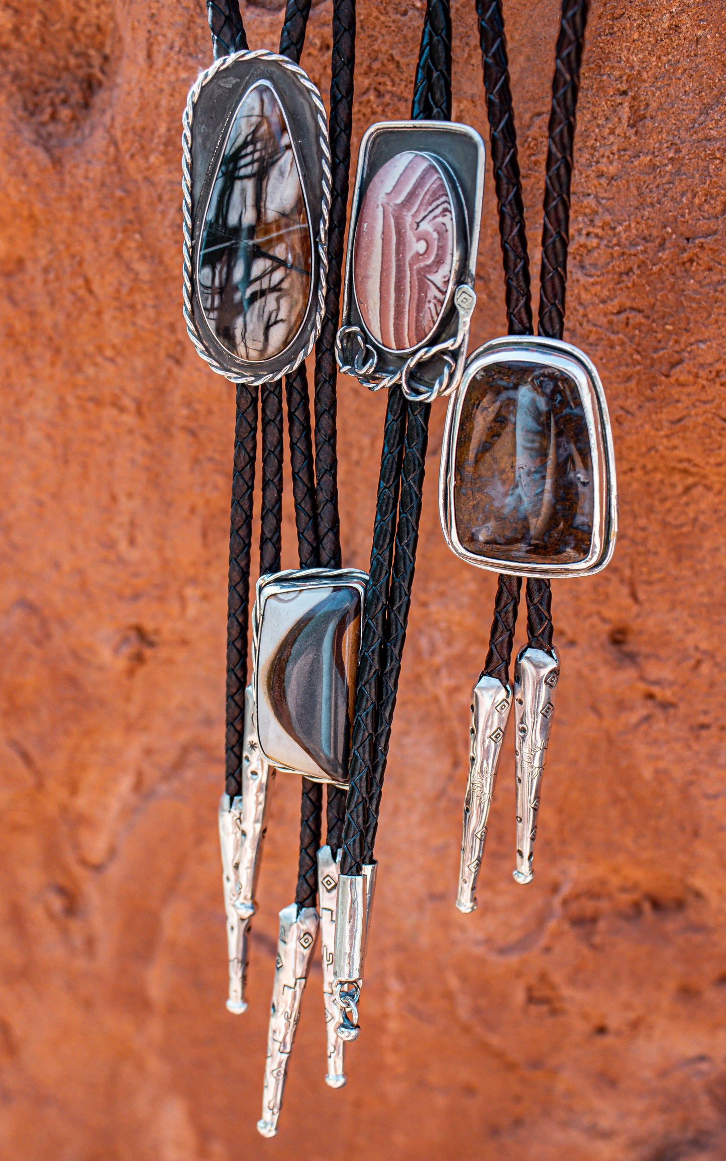 Red Racer Rhyolite Bolo Tie