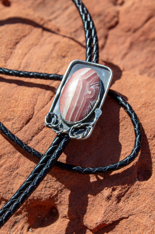 Red Racer Rhyolite Bolo Tie