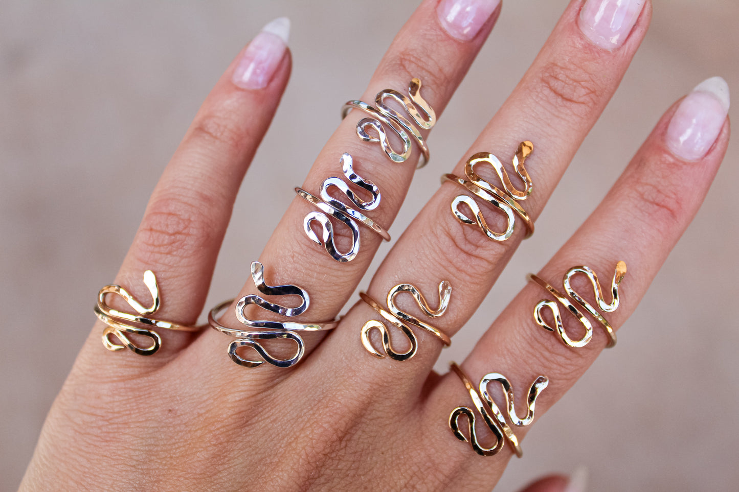 Snake Adjustable Rings