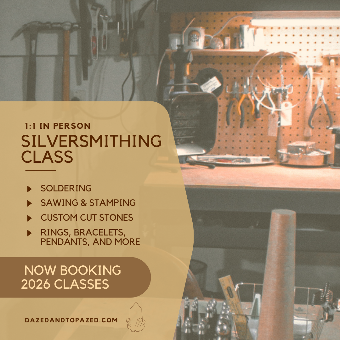 Beginner Silversmithing Class – Make Your Own Silver Ring or Pendant