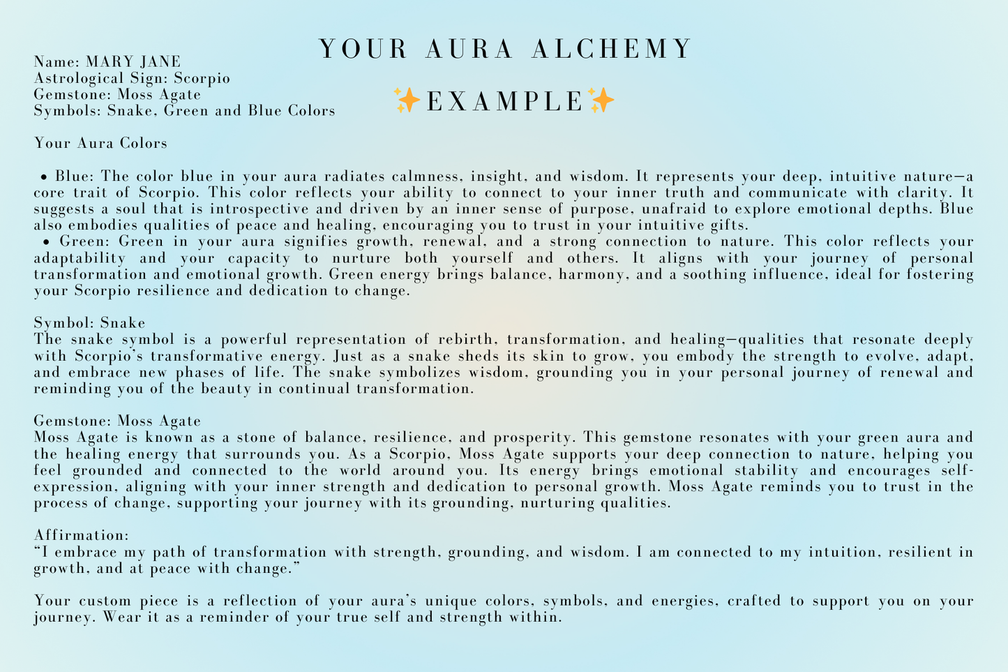 Aura Alchemy: Custom Jewelry Inspired by Your Unique Energy