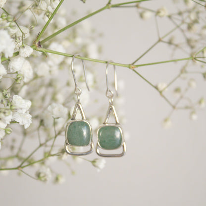 Jade Drop Earrings