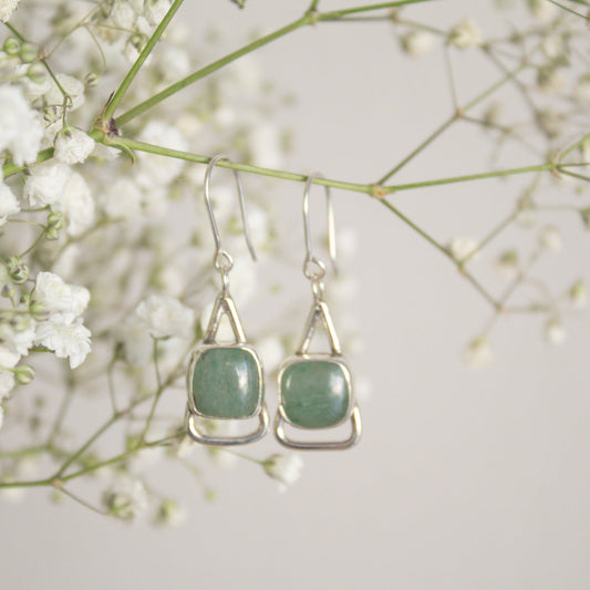 Jade Drop Earrings