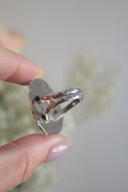 Blue Bloom - Kingman Turquoise Ring - Size 7