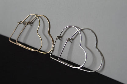 Sweetheart Hoop Earrings