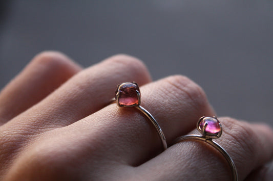 Pink Tourmaline Rings
