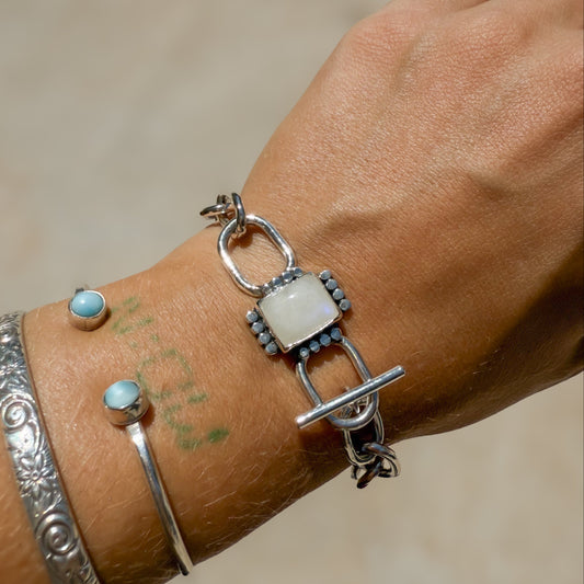 Moonstone Dream Chainlink Bracelet
