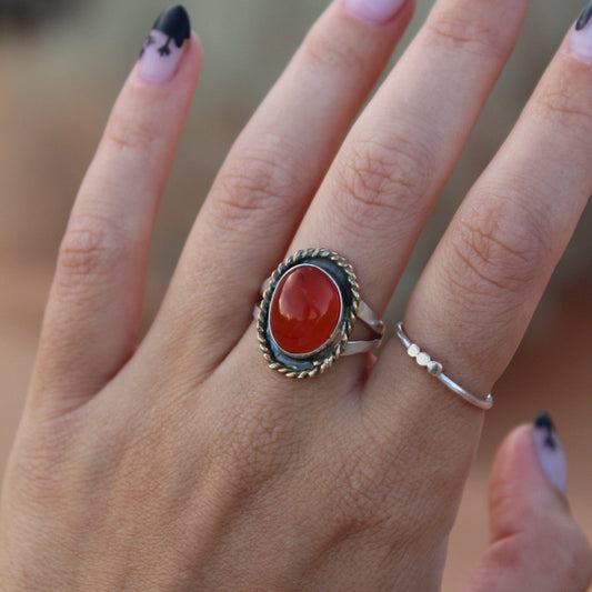 Carnelian Ring Size 8