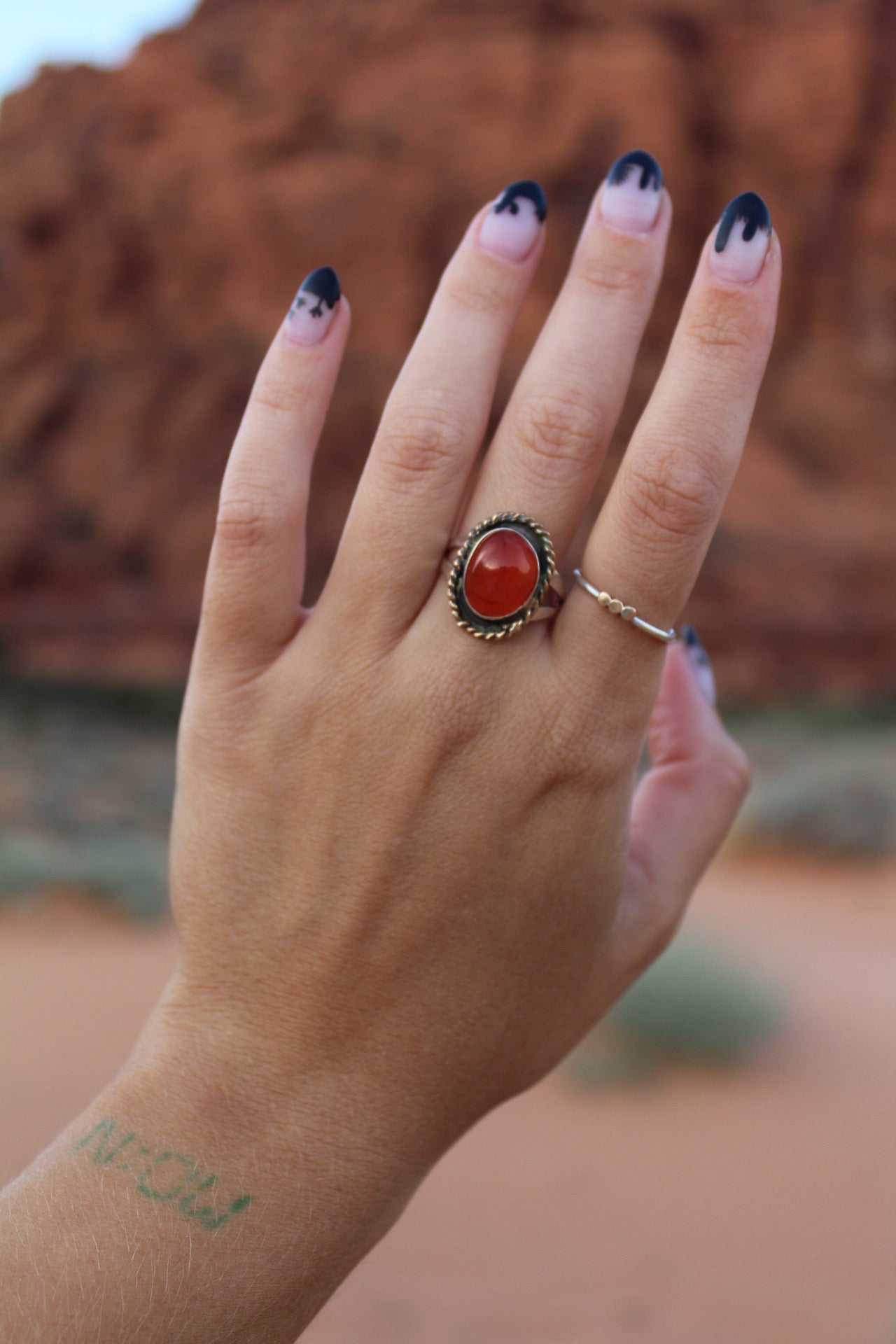 Carnelian Ring Size 8