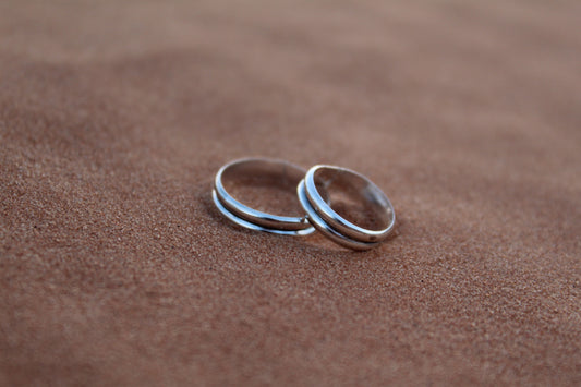 Double Band Stacker Ring