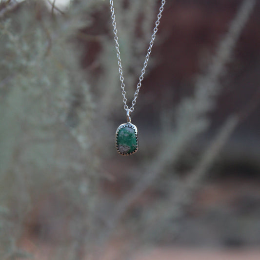 Utah Variscite Mini stone Necklace