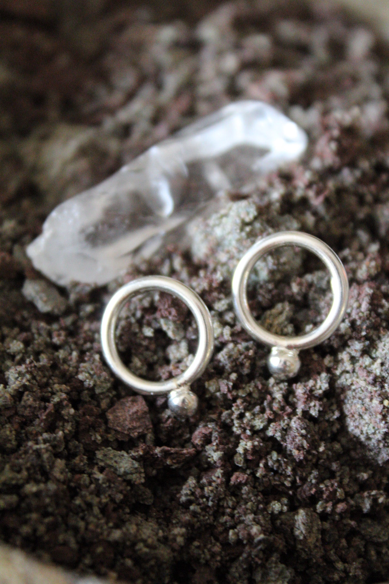 January Earring of the Month- Clarity Chain Drop Earrings + Clear Quartz