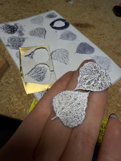 November Earring of the Month: Golden Aspen Leaves