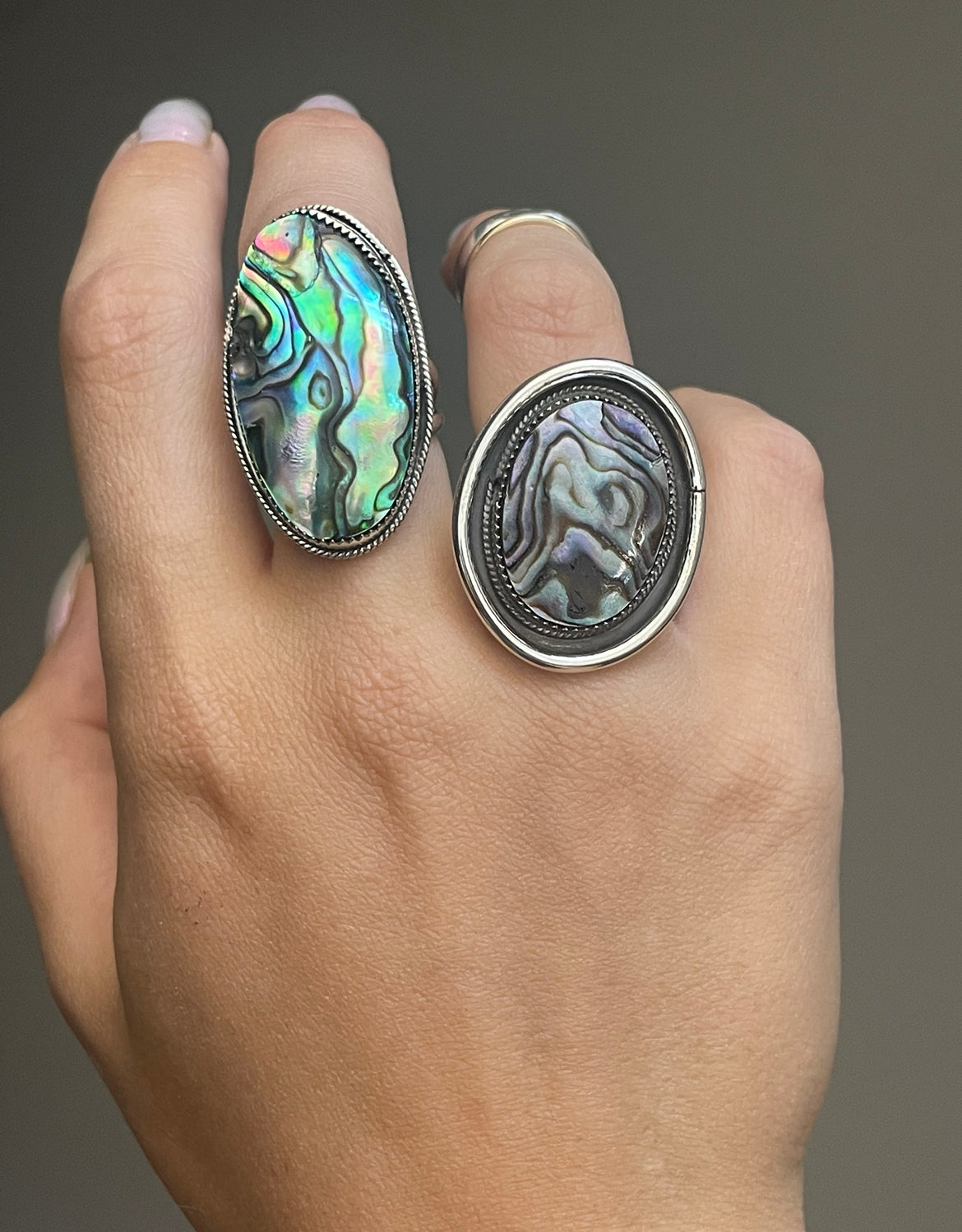 Abalone Shell Ring