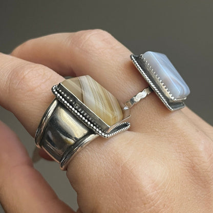 Utah Banded Agate Ring