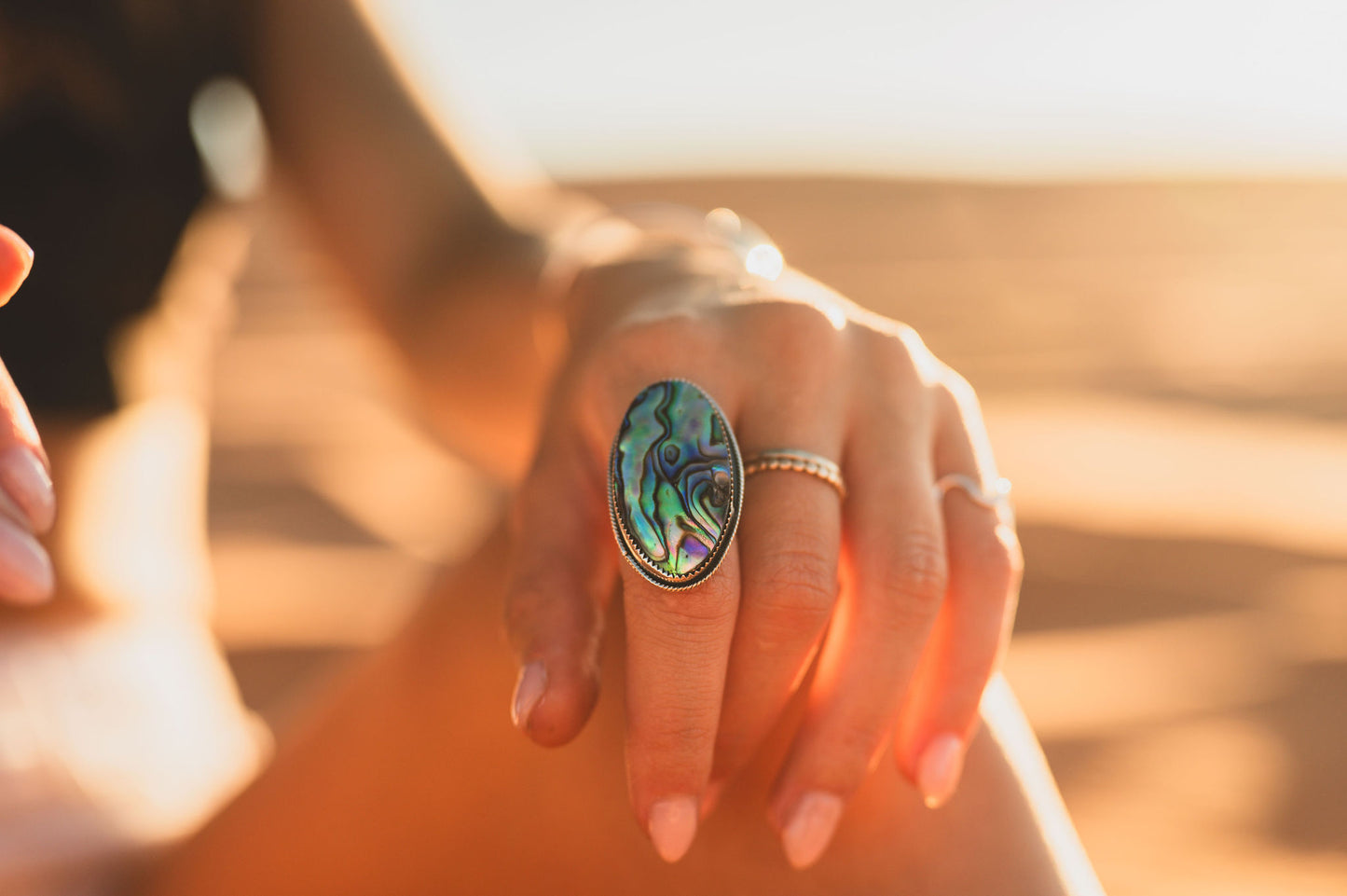 Abalone Shell Ring