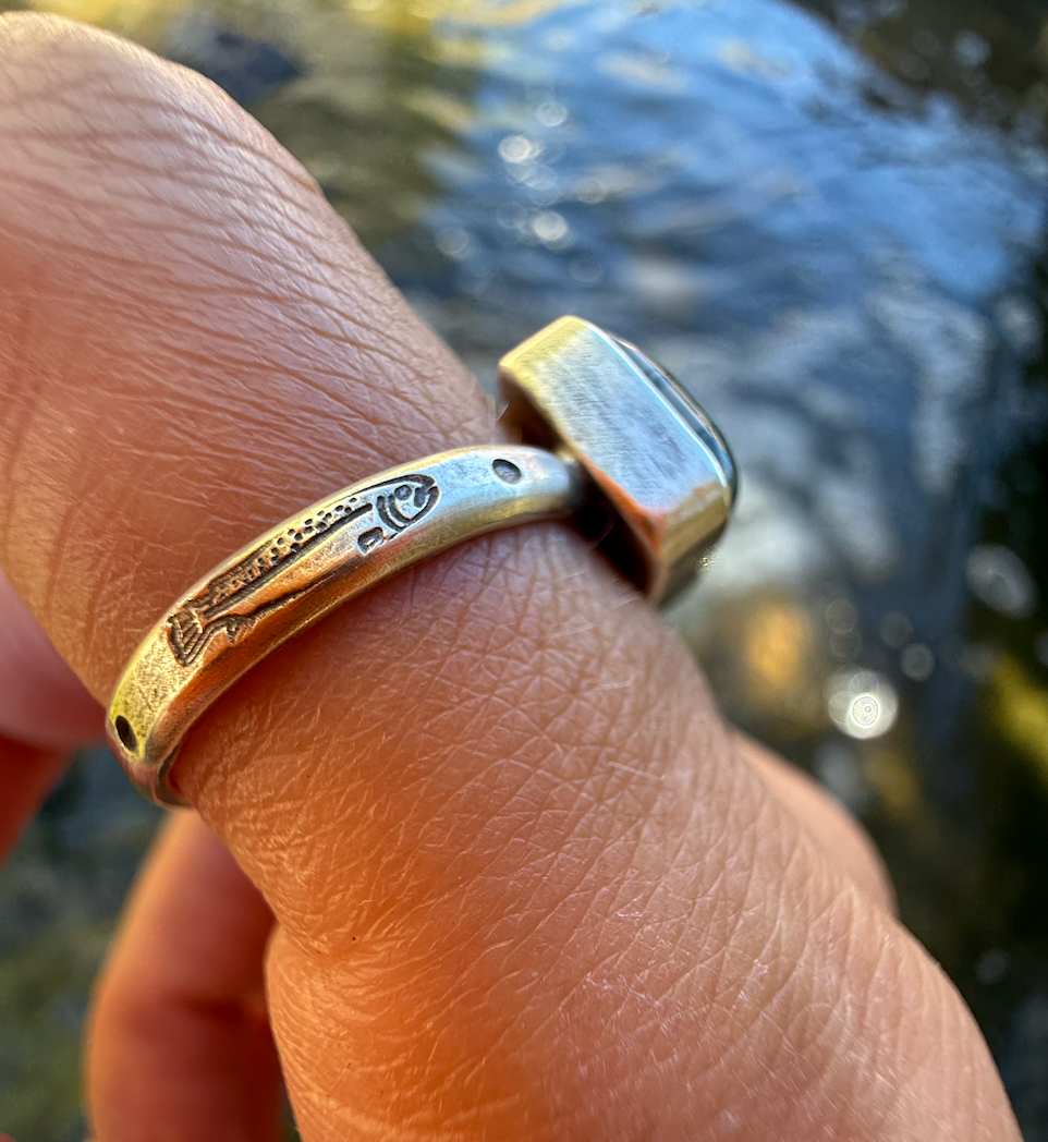 Moss Agate Lake Relic Rings