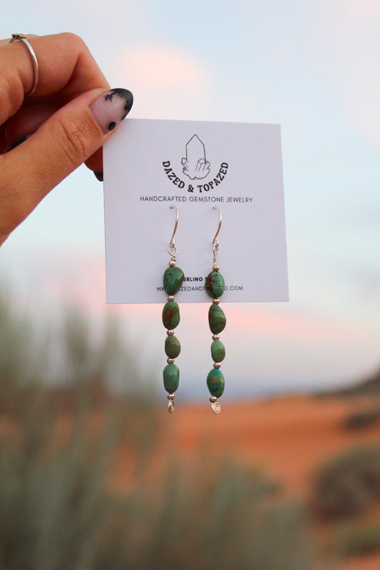 Sonoran Turquoise Beaded Earrings