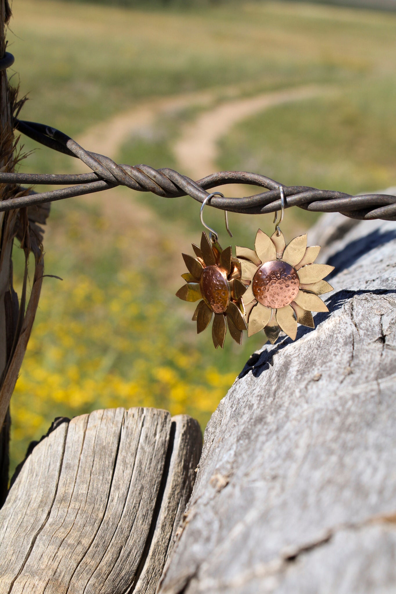 August Earring of the Month: Sun Faded Sunflower Earrings