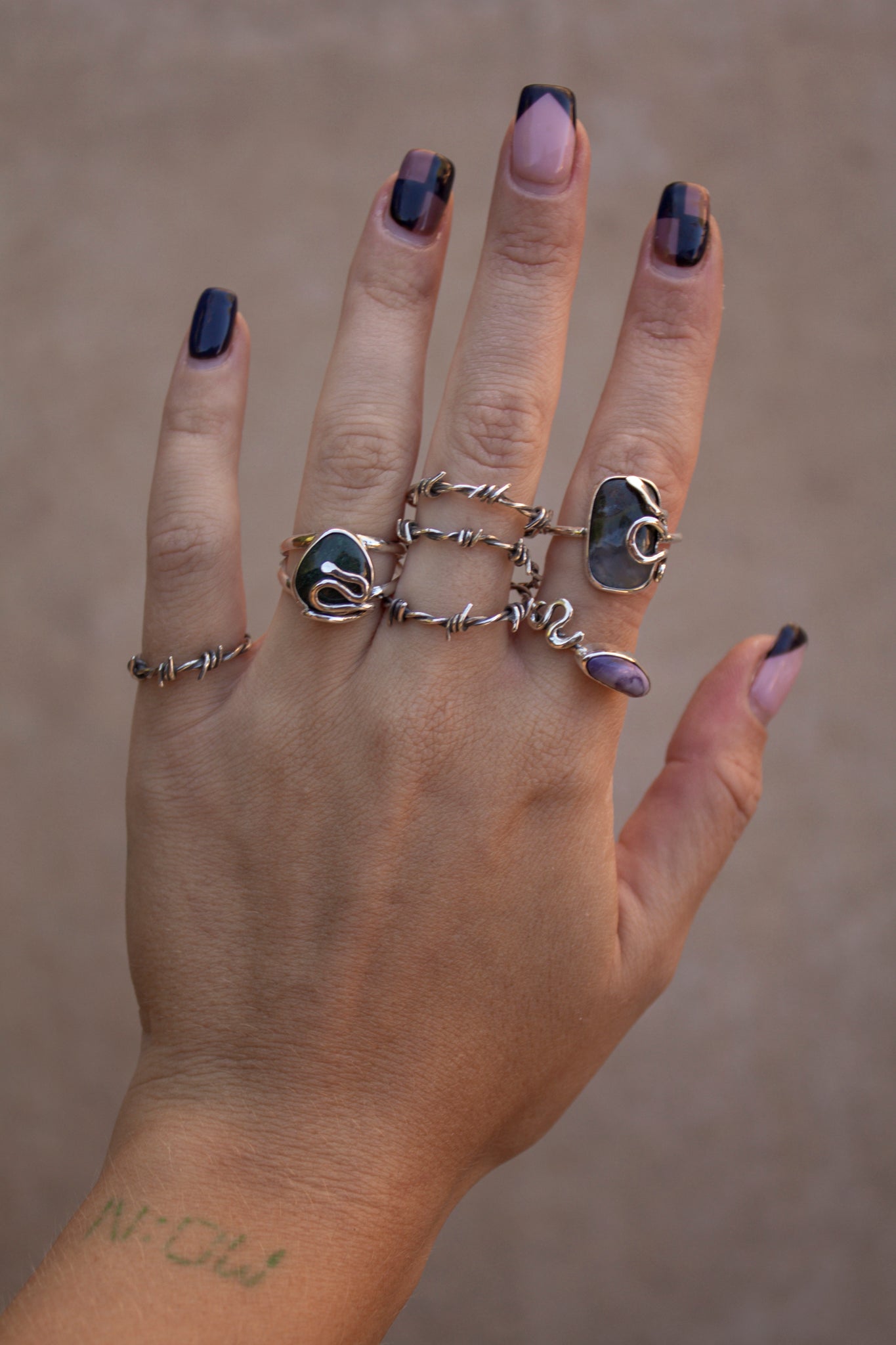 Silver Snake Rings