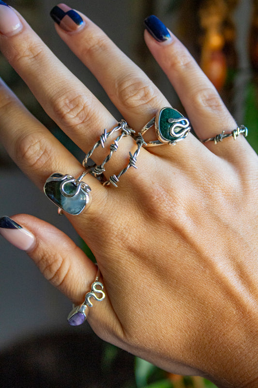 Silver Snake Rings