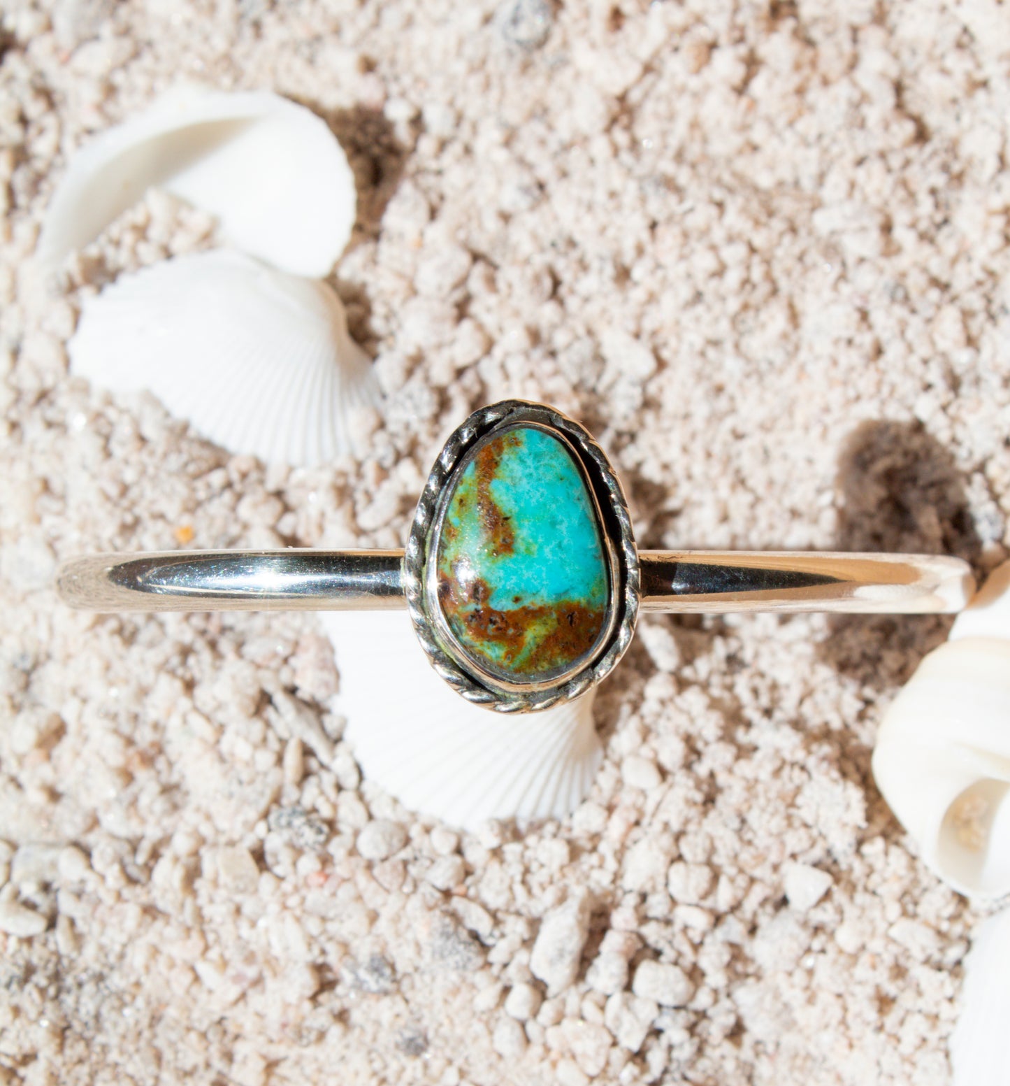 Coastal Kingman Turquoise Cuff Bracelet