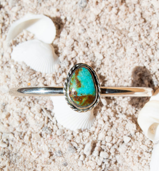 Coastal Kingman Turquoise Cuff Bracelet