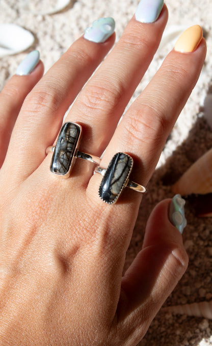 Picasso Marble Tideline Rings