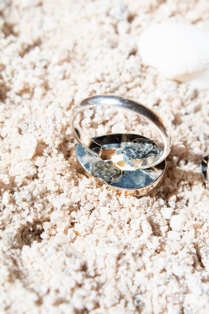 Cowrie Shell Beach Rings