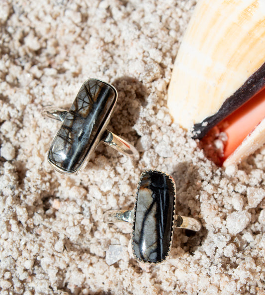 Picasso Marble Tideline Rings