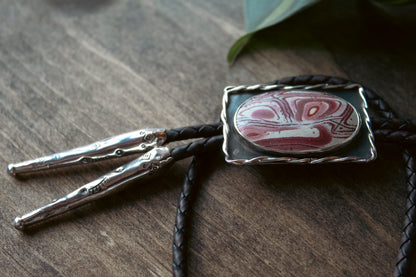 Mesa Moth Rhyolite Bolo Tie