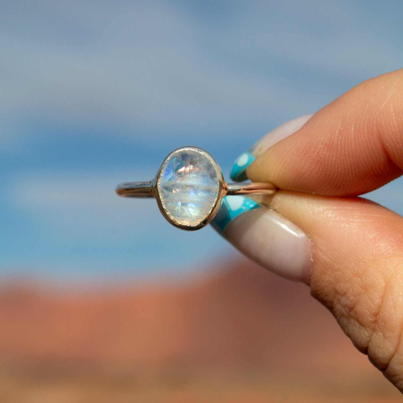 Moonstone Ring Size 8.5