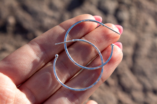 Sterling Silver Hoop Earrings