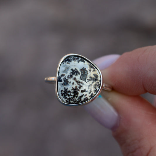 Dendrite Agate Ring Size 6.5